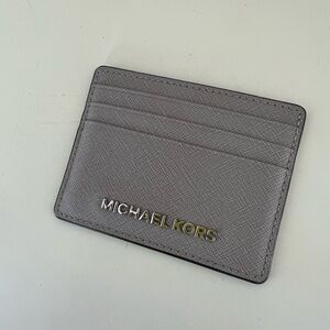Michael Kors Gray Card Holder Wallet